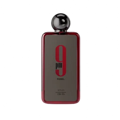 AFNAN 9 PM Rebel Eau de Parfum Spray, Latest Launch 3.4 Ounce Perfume Fragrance for Unisex Woody Amber