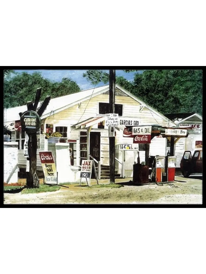 Carolines Treasures 8130MAT 18 x 27 in. Garcias Grocery Indoor & Outdoor Doormat