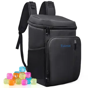 Dinfu Cooler Backpack, 36 Cans Leak Proof Insulated Cooler Bag with Ice Tubes for Camping Hiking