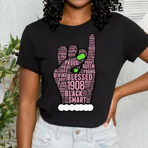 Alpha Kappa Alpha T-shirt. Alpha Kappa Alpha Sorority Apparel. Alpha Kappa Alpha 1908 Gift. AKAs, Alpha Women, Ivies