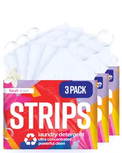 STRIPS Fresh Linen Laundry Detergent Sheets (3-Pack)