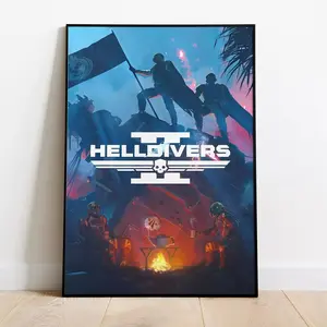 Helldivers Game Poster, Wall Art & Fine Art Print, Home Decor, Game .Poster Decorations, Holiday Poster - Halloween Party Decorations.Wall Decor.Poster Gift For Holiday, Halloween, Birthday, Christmas