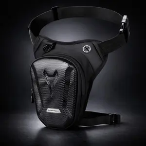 Drop Leg Bag Thigh Bag for Men Women, Motorcycle Leg Bag with Adjustable Leg Strap, Hard Shell Tactical Leg Pouch, Leg Fanny Pack for Riding Cycling Hiking Camping Travel Outdoor