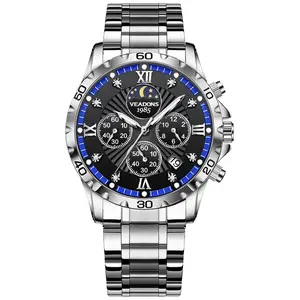 【Galaxy Commander】 Brand Counter  Men’s  Luxury  Luminous  Watch Multifunction Wristwatch – Four Sub‑Dials & Six Hands | High‑End Fashion Elegant Design | Ideal Gift for Husband or Boyfriend with a Ceremonial Touch​ Boss Wristwatch for Party Daily Wear