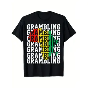 Grambling HBCU with Africa Historical Black College Alumni T-Shirt, Suitable for Mens & Womens Outdoor T-Shirt, 100%cotton, S-XXXL