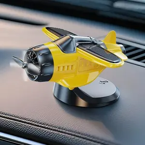 2026 New Car Dashboard Drift Ornament, Solar-Powered Propeller Rotating Airplane, Creative Car Interior Accessory, Perfect Small Gift