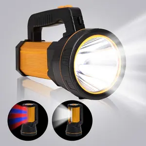 Led Flashlight High Lumens Rechargeable, Super Bright Handheld Spotlight Flashlight Large Ultra Long Lasting Portable High Power Big Searchlight