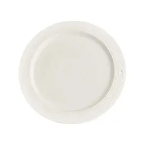 Nora Fleming Pinstripes Round Platter - Kitchen Dinnerware Serving Plate for Family Use, Dishwasher Safe, Ideal for Personal & Birthday Occasions - DT