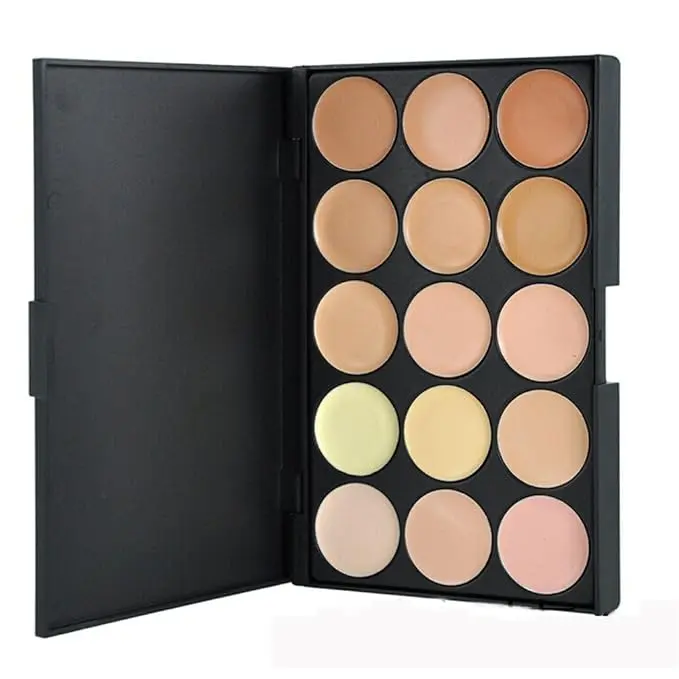Hydrating Cream Concealer Palette, Pure Vie Long Lasting Full Coverage Correcting Concealer Palette Foundation Camouflage Makeup Contour Kit for Conceals Corrects Dark Circles Acne Blemish#2