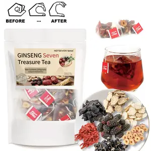 Men’s Daily Strength Tea | Ginseng & Maca Powered 7-Herb Formula for Energy, Focus & Fatigue Relief | 20 Pyramid Sachets | Pure Plant-Based, Zero Additives