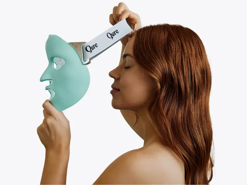 Product Introduction of Qure LED Light Therapy Mask for Face - FDA Cleared for Wrinkles & Acne Treatment with 3 Modes, 5 Facial Areas & 5 Lights: Red, Deep-Red, Blue, Amber & Infrared, 3-Min Daily, Eye-Protection, Smart App 13