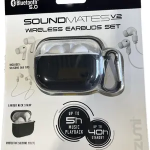 Tzumi Sound Mates V2 Wireless  Stereo Earbuds Set