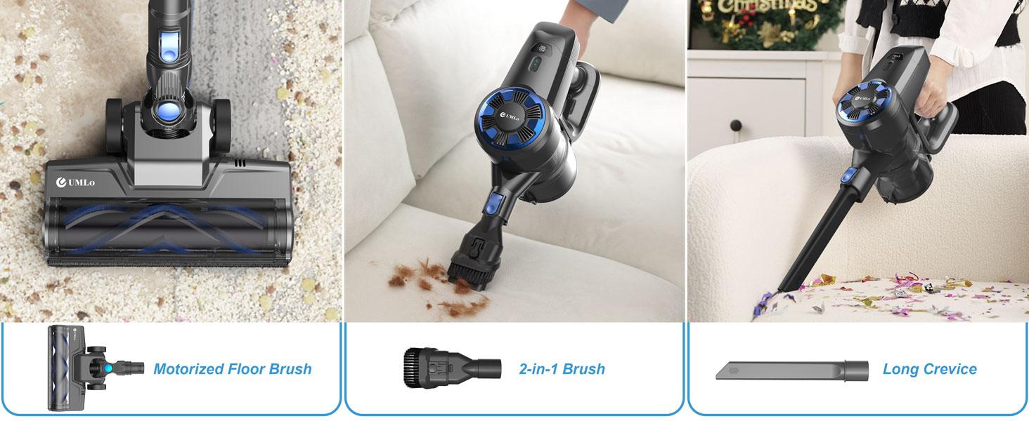 N3S Cordless Vacuum,Lightweight Stick Canister Vacuum,Powerful Suction,Crevice Tool, 40-Minute Runtime, Great for Home/Car on Rugs, Hardwood Floors