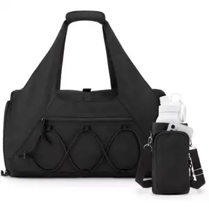 Gym Bag for Women Men, Waterproof Sports Workout Duffle Bag with Shoe Compartment and Wet Pocket, Large Travel Weekender Bag for Weekend Getaway Overnight, Carry-on
