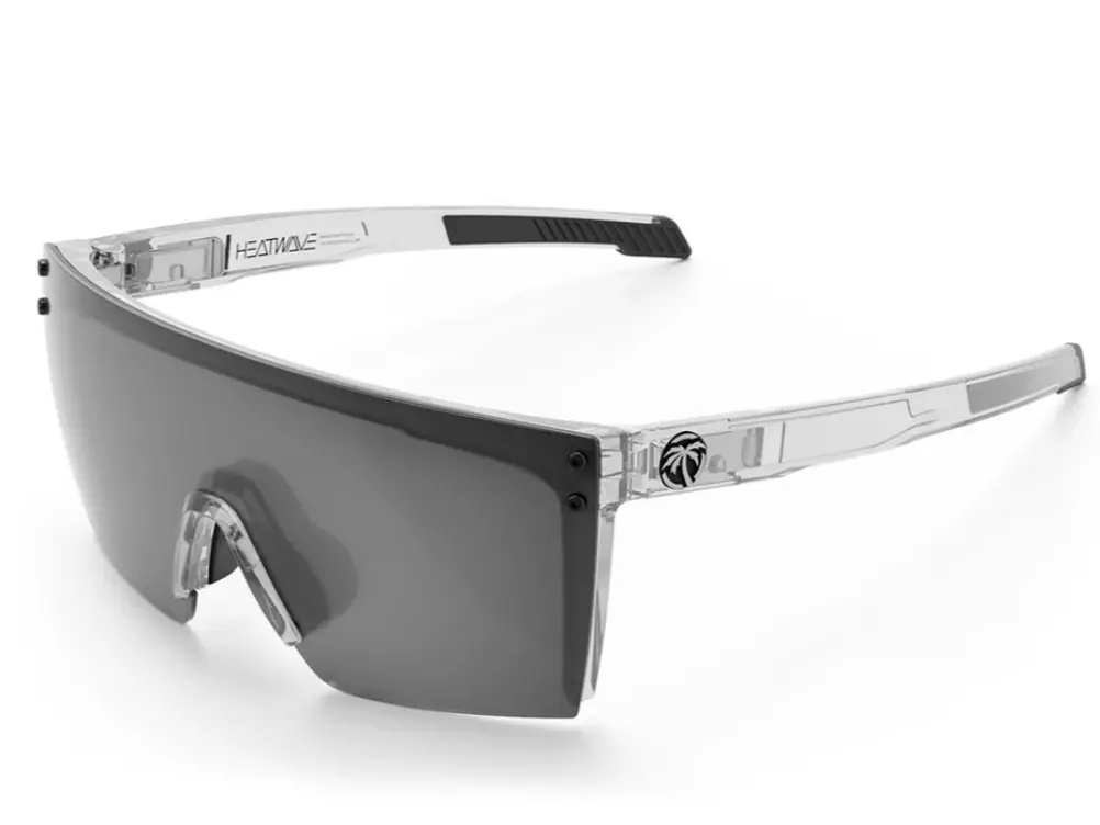 HEATWAVE Performance Lazer Face Sunglasses: VAPOR CLEAR Frame Photochromic Lens Z87+
