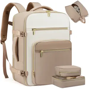 LOVEVOOK Fall Travel Backpack For Women,40L Carry On Backpack Flight Approved,TSA Personal Item Travel Bag Fits 17 Inch Laptop,Business Weekender Overnight Daypack with Toiletry Bag and Cubes