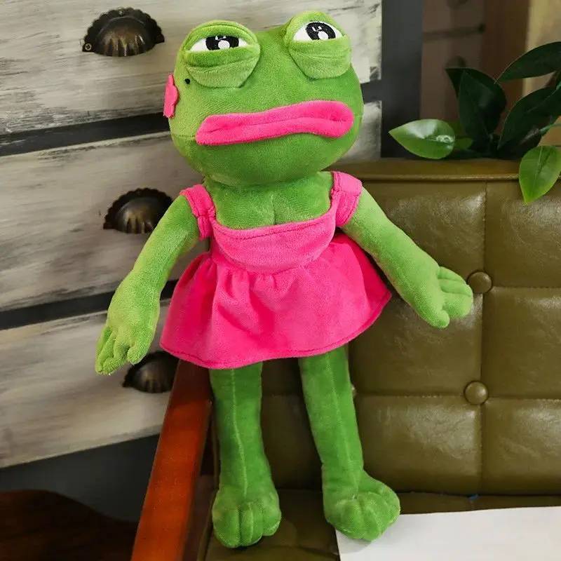 45cm Pepe Frog Magic Expression Soft Stuffed Doll - Cuddly Animal Pillow, Stress Relief Birthday Gift for 8-10 Yrs Kids, 220g (Toys & Hobbies, Classic & Novelty Stress Relief Toy), Stuffedtoy