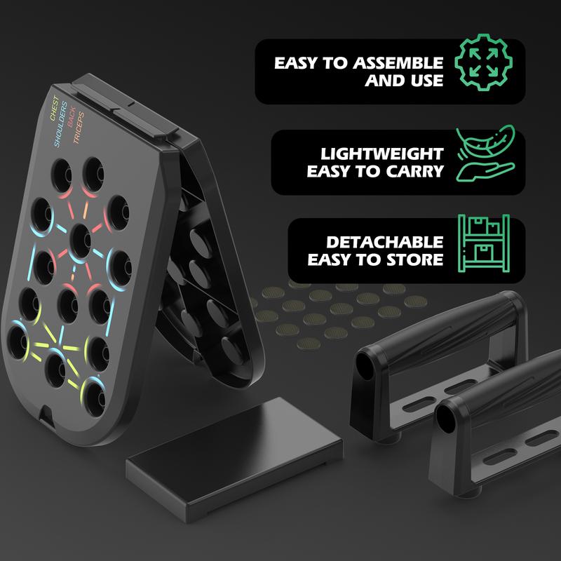 Push Up Board, Abdominal And Chest Muscle Training Folding Push Up Stand, Portable Fitness Equipment For Home Gym