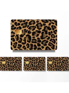 Leopard Print Credit Card Skin Sticker, Trendy and Durable Card Cover, Stylish Personalization, Fashionable Accessory for Cards
