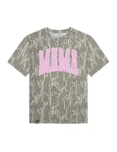 MAMA Camo Mossy Oak T-Shirt 3D All Over Print Unisex for Men & Women Oversize Drop Shoulder Vintage Yarn Streetwear