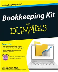 USED-Bookkeeping Kit For Dummies [With CDROM] by Epstein, Lita (Paperback)