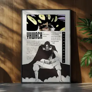 Bleach Anime Poster, Yhwach Anime Manga Print, Japanese Wall Decor, Anime Wall Print, Christmas Gift