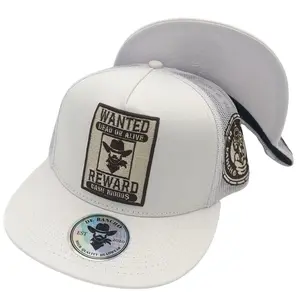 De Rancho Wanted Hat (White) DR165