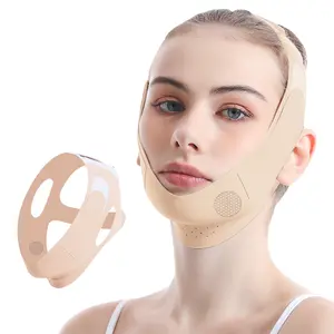 Graphene Facial Lifting Band, V Face Mask, Breathable Lightweight Face Mask, Tightening Chin, Skin Tone, Single Item, Nylon Material, Instant Face Lift
