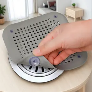 Universal Anti-Clog Drain Cover for Bathroom & Kitchen, Hair Catcher Strainer, Odor & Insect Proof, Removable & Easy Clean, Non-Slip Sink Stopper, Leak-Proof Drain Protector for Shower Tub Sink