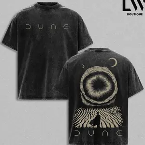 Dune Graphic Boxy Tee | Dune Arrakis Vintage Washed T-shirt | Paul Atreides Sci-Fi Heavyweight Cotton Tee | Oversized Drop Shoulder Movie Tee | Unisex Sci-Fi Filmcore Streetwear | Desert Planet Minimal Graphic T-shirt | Cinematic Sci-Fi Tee 3RF