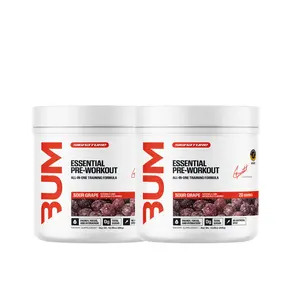 RAW Essential Pre Workout Powder 2-Packs – Energy, Focus & Pump – L-Citrulline, Beta Alanine & Caffeine – Pre Workout Supplement for Men & Women – 40 Servings