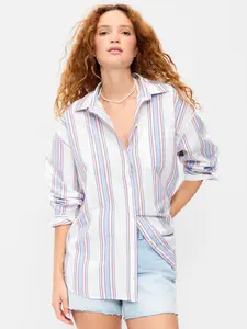 Old Navy Women's Oversized Button-Down Boyfriend Shirt