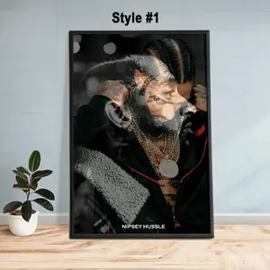 Nipsey Hussle American Rapper Unique Canvas Unique Design Wall Art Poster, Nipsey Word & Saying Quotes Art Canvas Poster, Gifts For All