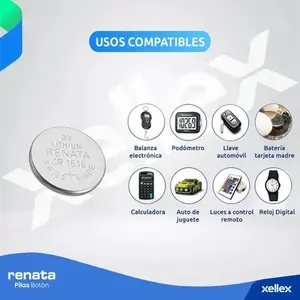 Renata CR1616 Silver Oxide Watch Battery – 3V Coin Cell