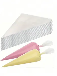 100pcs Disposable Piping Bags - For Cake Decorating, Cookies, Cupcakes And DIY Desserts, Essential For Kitchen And Catering