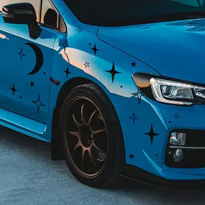 DIY Cosmic Starry Sky Sticker Set - Vibrant Vinyl Decals with Celestial Patterns, Suitable for Cars, Trucks, Car Decorative Sticker - Easy to Apply, Perfect Match for Space-Themed Decorations & Vehicle | Starry Theme | Self-Adhesive Stickers