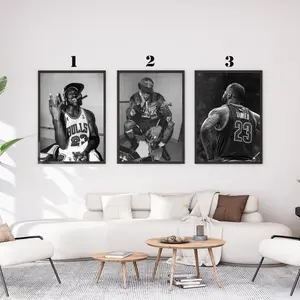 Set of 3 Kobe Bryant Poster, Kobe Bryant Print, Kobe Bryant Wall Art, Basketball Poster