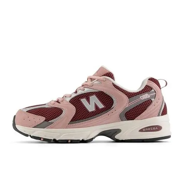 NEW BALANCE 530 Women's & Kids' Pink Moon Burgundy Sports Sneakers - Premium Leather Daily Casual Footwear with Abzorb Cushioning for Walking & Lifestyle Comfort, Lightweight Athletic Sneakers, Running Walking Sneakers