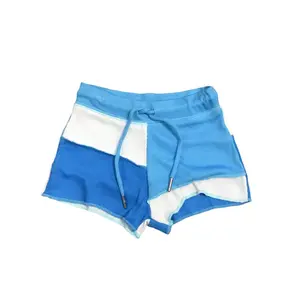Blue Patched Shorts