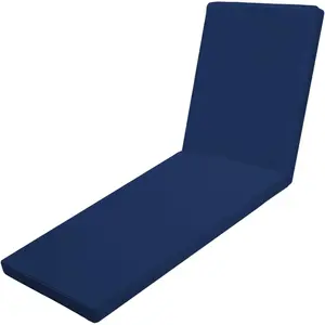 Outdoor Chaise Lounge Cushions for Patio, 71"x22"x3" Lounge Chair Cushions,  Replacement Seat Cushions for Outdoor Furniture (Blue, 1 count)