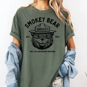 Smokey bear shirt popular Smokey the bear tee vintage Smokey shirt camping shirt 2025 prevent wildfires tshirt Smokey bear graphic tshirt