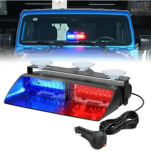 Nilight Strobe Lights, Windshield Hazard Warning Safety Flash Lights with Suction Cups, Super Bright LED Strobe Lights for Enforcement Firefighters Vehicle Truck