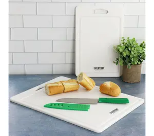 Martha Stewart Fayer 2pc 16in and 12in Cutting Board Set White