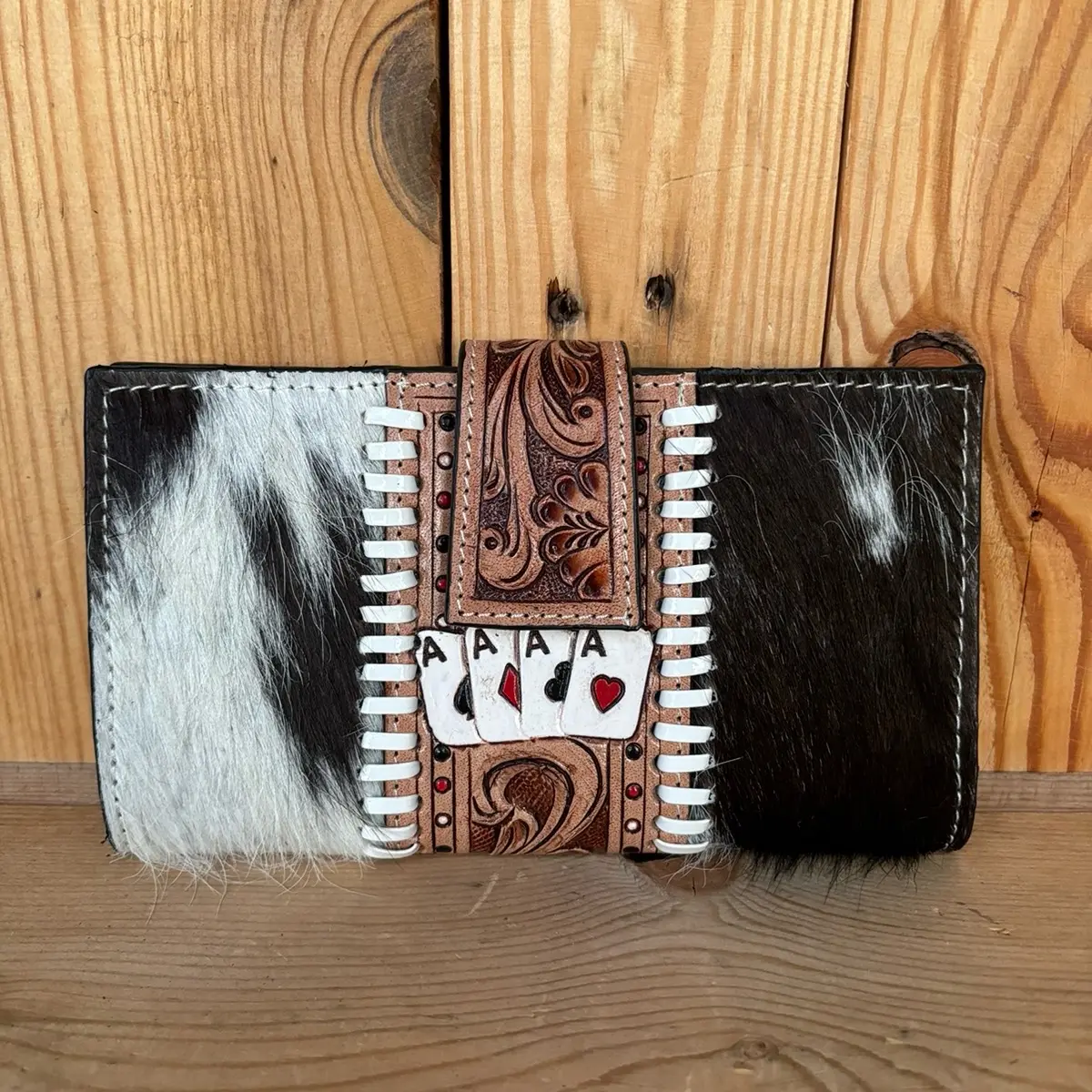 Cowhide Aces Wallet!