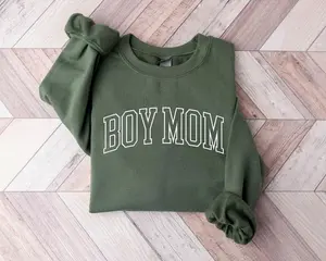 Boy Mom Sweatshirt, tshirt, Hoodie Mom Life Shirt, Mom Of Boys Hoodie, Personalized Gift For Mom, New Boy Mama Gifts, Cool Mom Shirt, Boy Mom Crewneck Cotton Fabric Y