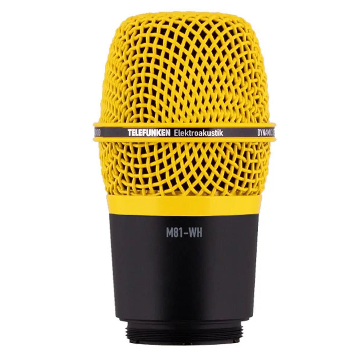 Telefunken M81-WH Wireless Supercardioid Universal Dynamic Microphone Capsule for Lectrosonics HH/HHa, Sony UTX-M03 and Select Shure Transmitters, Yellow