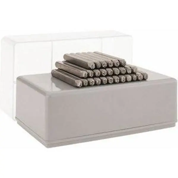 C.H. Hanson 27-Piece 1/8" Standard Size Steel Letter Stamp Set - Label Stamping Tool, Manufacturer Part #: 20200, No All-Seasons Restrictions, for Office Stationery & Supplies