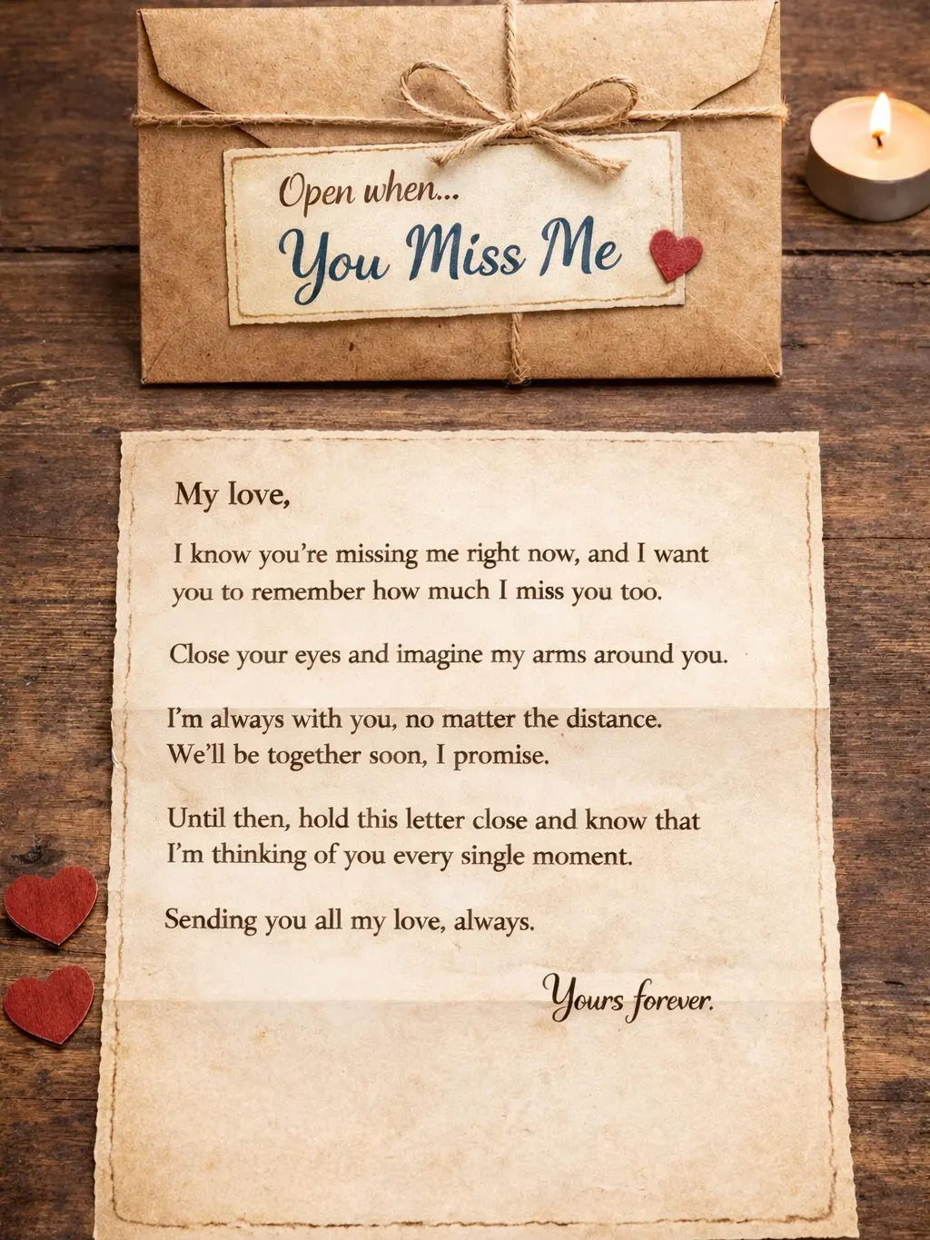 Open When Letters – 6 Letter Emotional Gift Set for Couples | Valentine’s Day Special