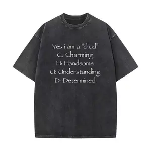 Yes i am a chud T-Shirt |   Chud Acronym Meme Unisex Cotton Washed Tee