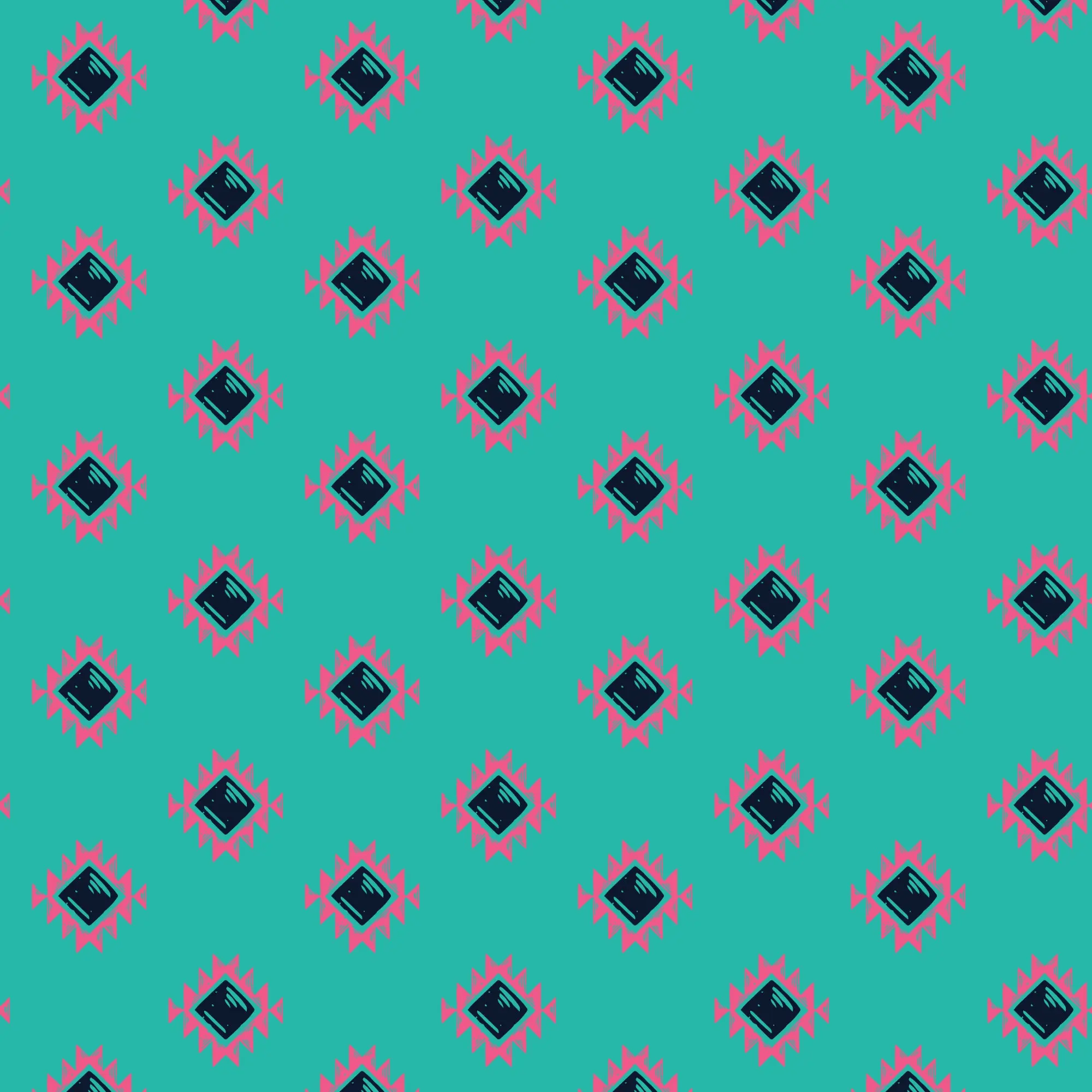 Fabric Cloud9 Turquoise Aztec Diamond Desert Dance by the Quarter Yard 228546